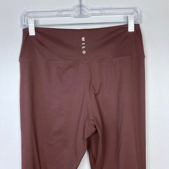Wilo the Label Brown Flared Leggings Yoga Pants High Rise‎ Multicolor Size Large - Picture 6 of 9